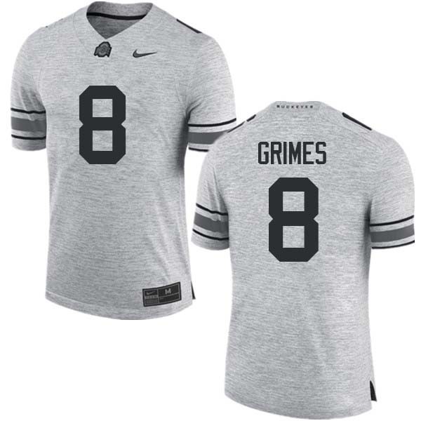 Ohio State Buckeyes #8 Trevon Grimes Men Official Jersey Gray OSU3328